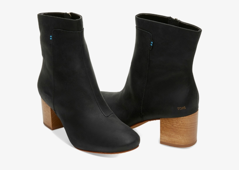 Evie Leather Boot - Women's Toms Evie Bootie, transparent png #5985903