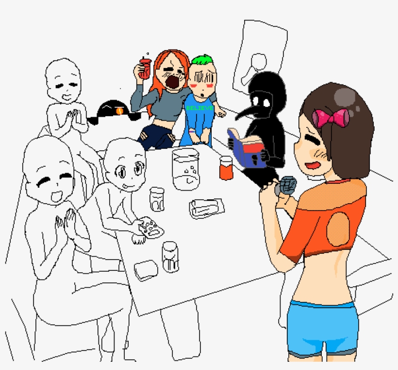 Karaoke Party - Colab - Cartoon, transparent png #5986872
