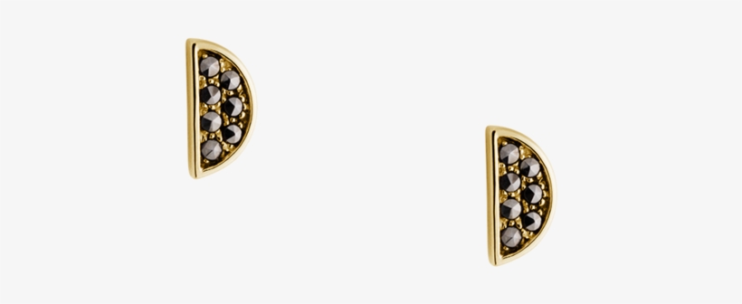 Half Moon Studs Image - Emblem, transparent png #5987172