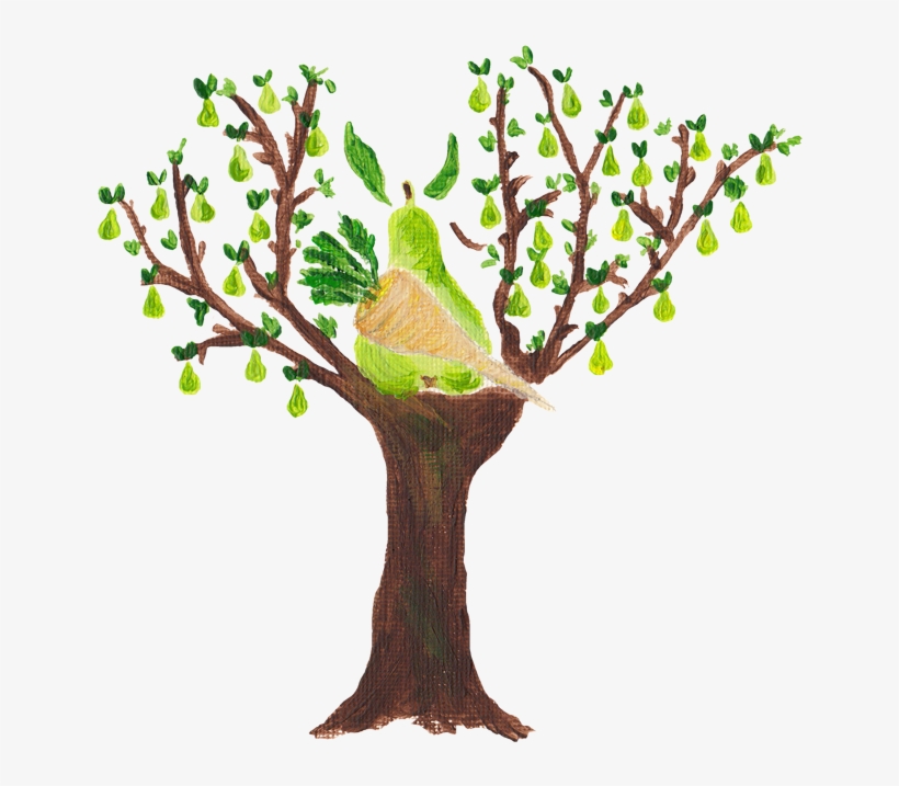 The 12 Veg Of Christmas - Parsnip In A Pear Tree, transparent png #5987670
