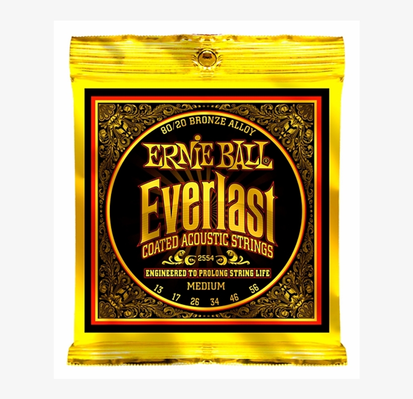 Ernie Ball Everlast 80/20 Bronze Medium Acoustic Guitar - Ernie Ball Everlast 12 52, transparent png #5988647