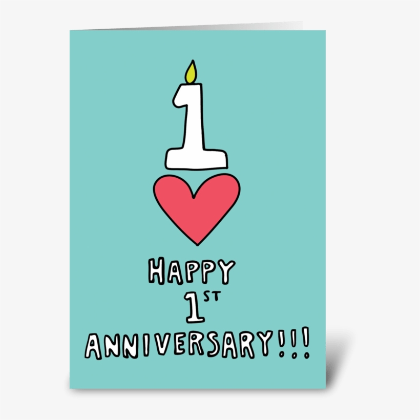 Happy 1st Anniversary, transparent png #5989308