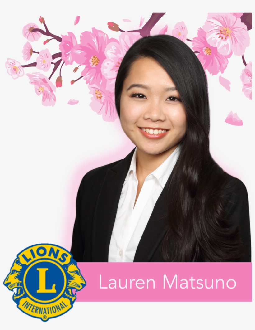 Lauren - Lions International Square Sticker 3" X 3", transparent png #5990174