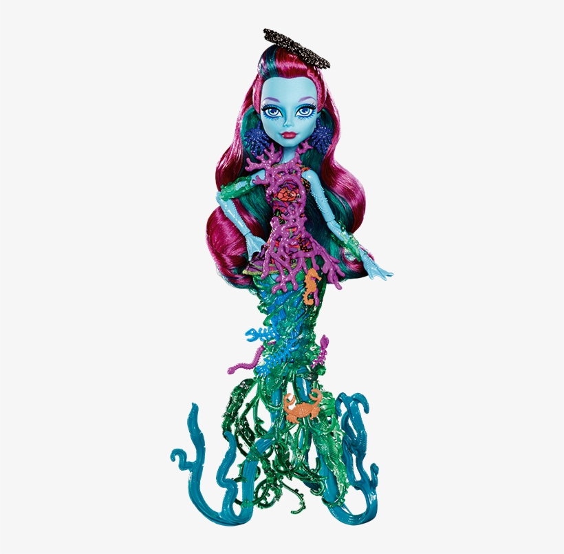 Clawdeen Wolf - Monster High Great Scarrier Reef Posea Reef Doll, transparent png #5990587
