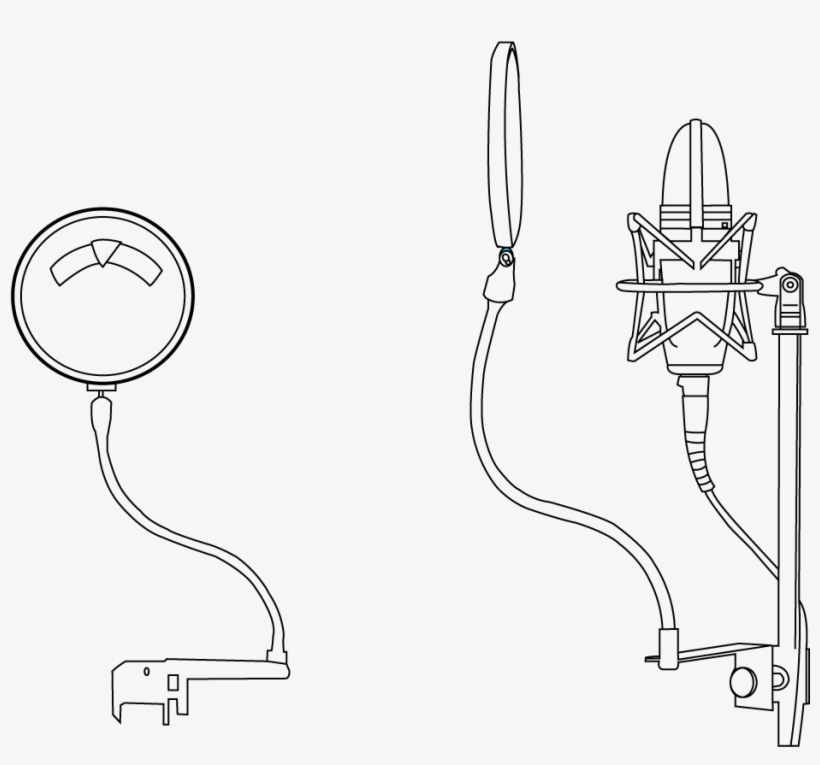 Integral Pop Filter - Diagram, transparent png #5992645