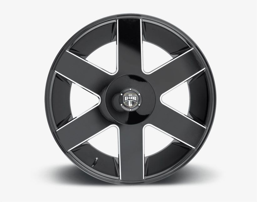 24 Dub Baller 6 Wheels Black Rims Tires Escalade Tahoe - Dub Wheels 6 Spoke, transparent png #5992785