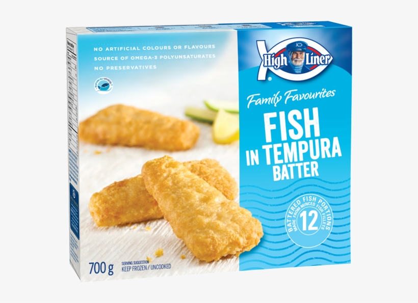 Family Favourites Fish In Tempura Batter - High Liner Fish Cakes, transparent png #5992788