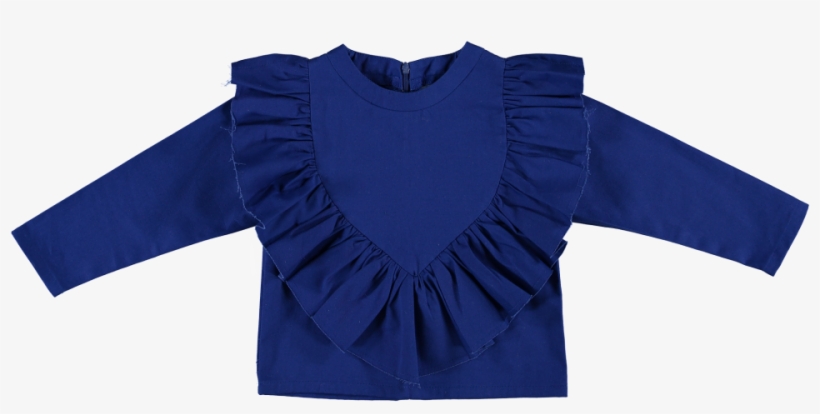 Caroline Bosmans Top Ruffle - Kinder-langarmshirt, transparent png #5993215