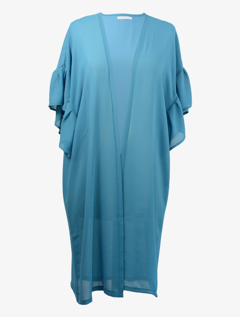 Ruffle Sleeve Cabana Kimono, transparent png #5993387