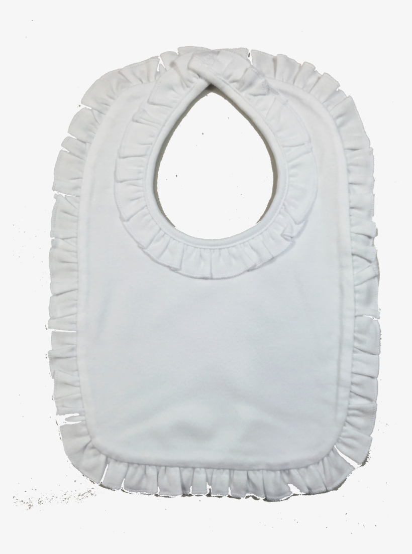 Personalized Infant Bib White Ruffle, transparent png #5993625