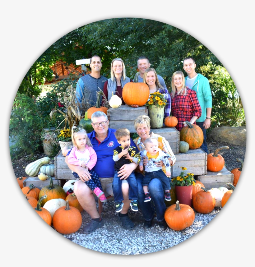 Family Pic With Pumpkins, transparent png #5994351