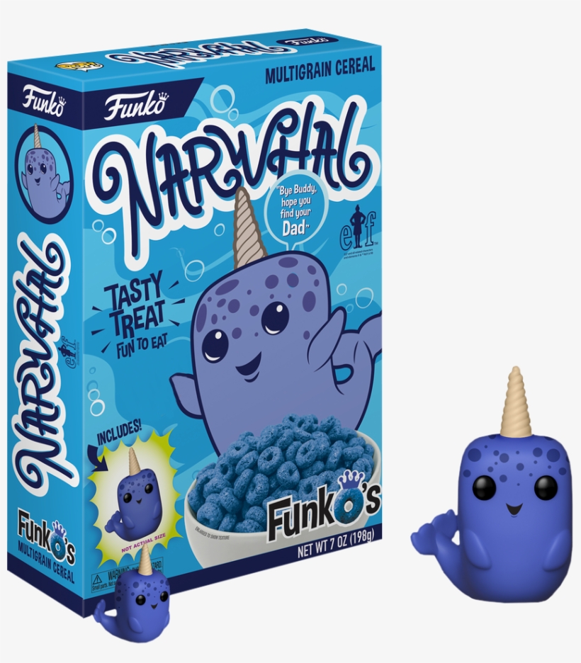 Narwhal Funko's Cereal With Pocket Pop Vinyl Figure - Buddy The Elf Funko Cereal, transparent png #5994560