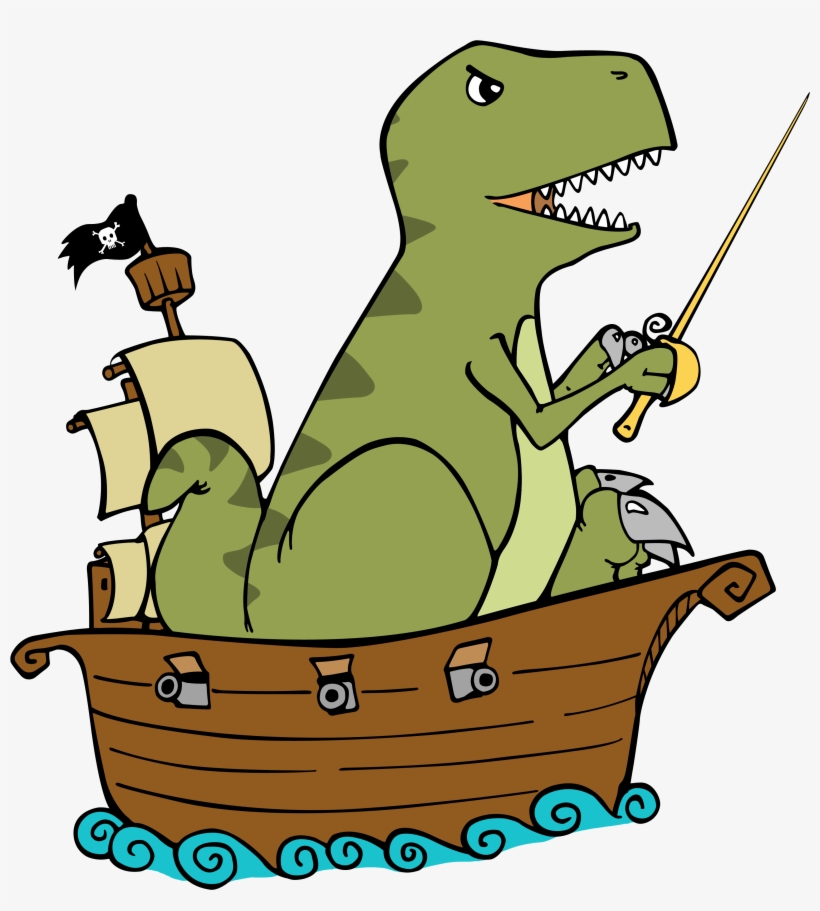 Captain Rex - Dinosaur Pirate, No Logo Shower Curtain, transparent png #5994658