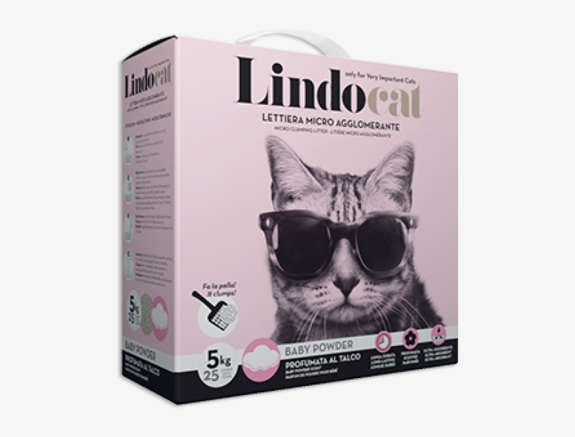 Lindocat Baby Powder Clumping 5lt, transparent png #5995281