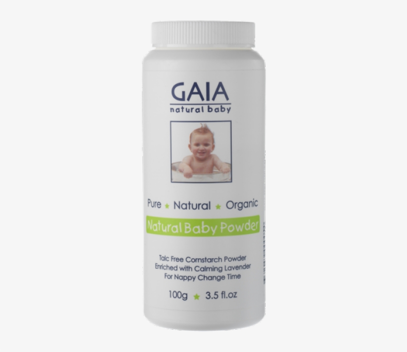 Gaia Natural Baby Powder 100g - Gaia Natural Baby Powder 100, transparent png #5995450