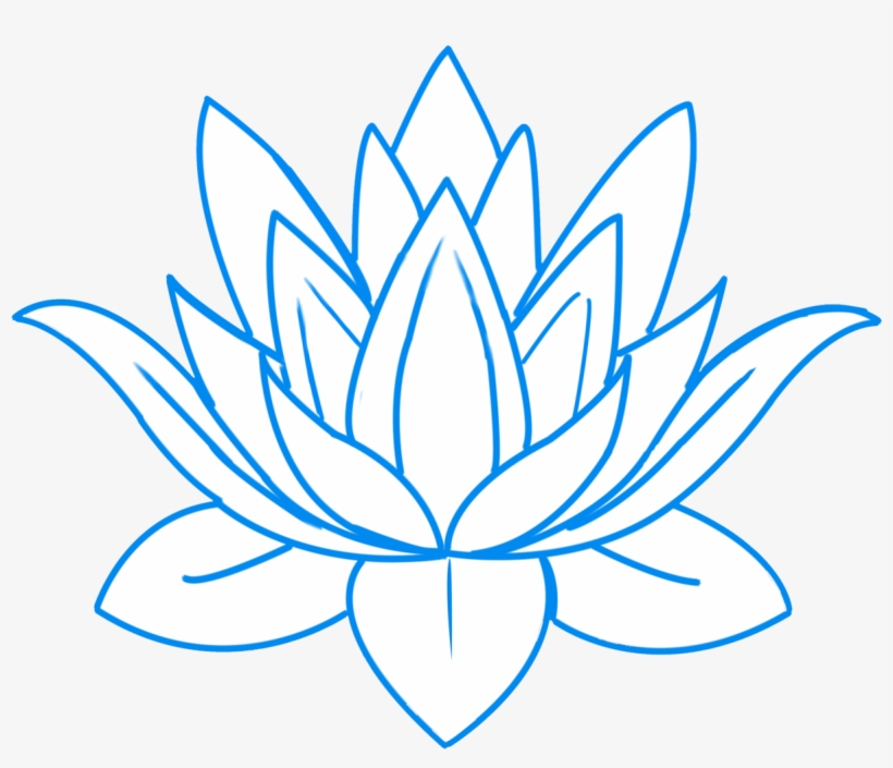 The Lotus Trolley Bags - Snowflake Drawing, transparent png #5996316
