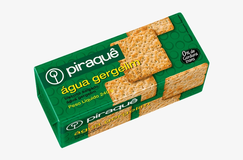 Biscoito Piraque Agua Gergelim 240g, transparent png #5997276