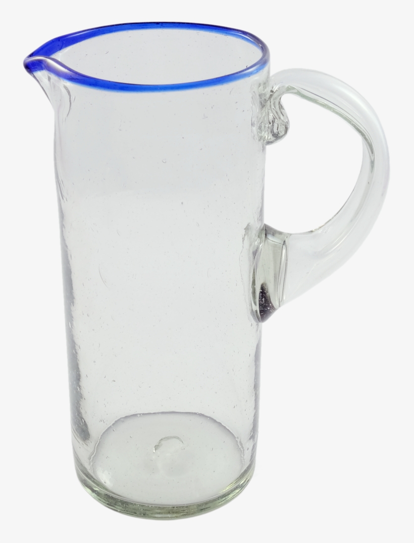 Blue Rim Pitcher - Pitcher, transparent png #5997456