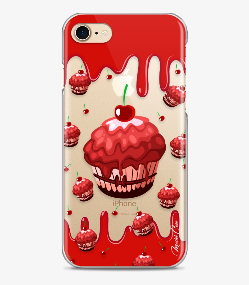 Coque Iphone 7plus/8plus Red Chocolate Muffins Pattern - Mobile Phone Case, transparent png #5997913