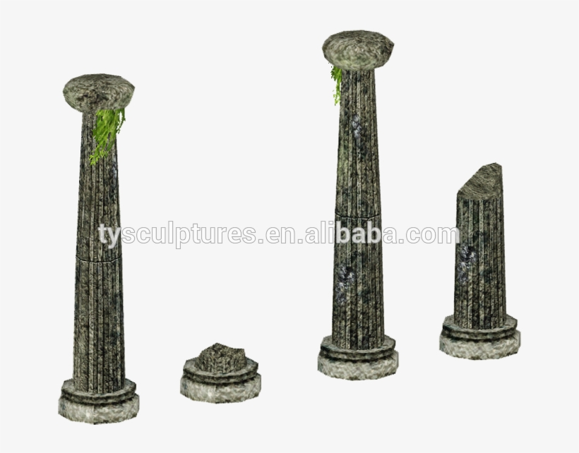 White Marble Decorative Concrete Stone Columns Molds - Column, transparent png #5998879