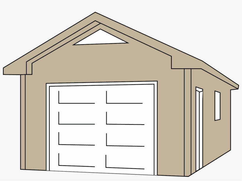 Plans • Red Umbrella Garage Contractors Clip Black - Garage Clipart, transparent png #5999250