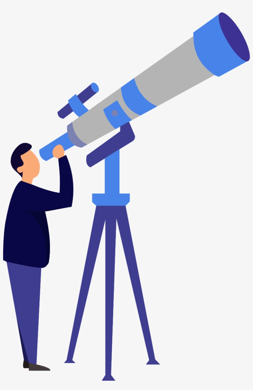 We'll Ask You A Few Questions So We Can Match You With - Telescope, transparent png #5999602