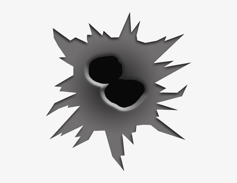 Bullet Hole Nineteen - Bullet Hole Clip Art, transparent png #60212