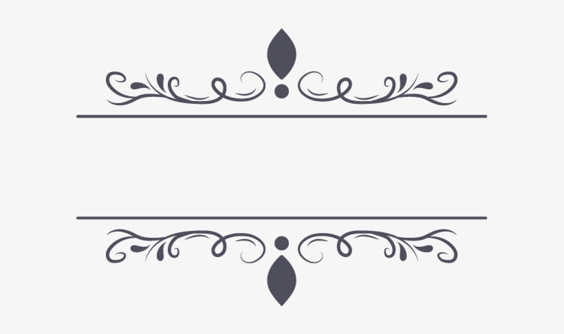 Free Vintage Border Ornaments - Calligraphy, transparent png #60354