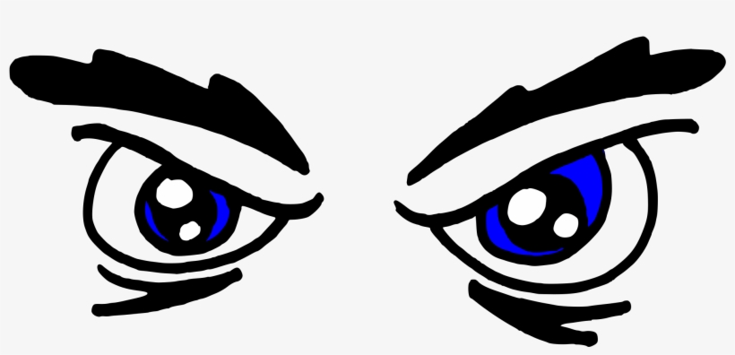 This Free Icons Png Design Of Angry Blue Eyes, transparent png #60522