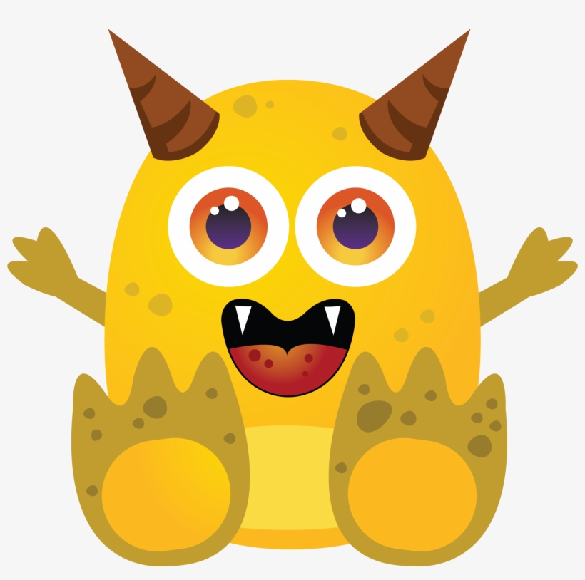 Image Result For Kid Monsters - Yellow Monster Clipart, transparent png #61101