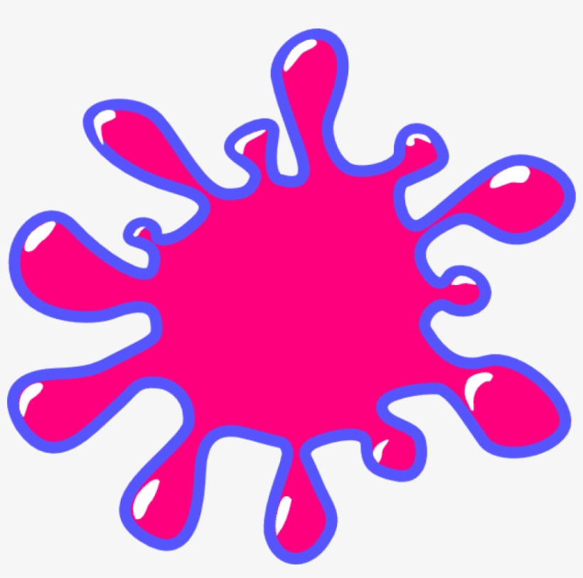 Splatter Clipart Paint Blob - Colors Paint Splash Clip Art, transparent png #61166