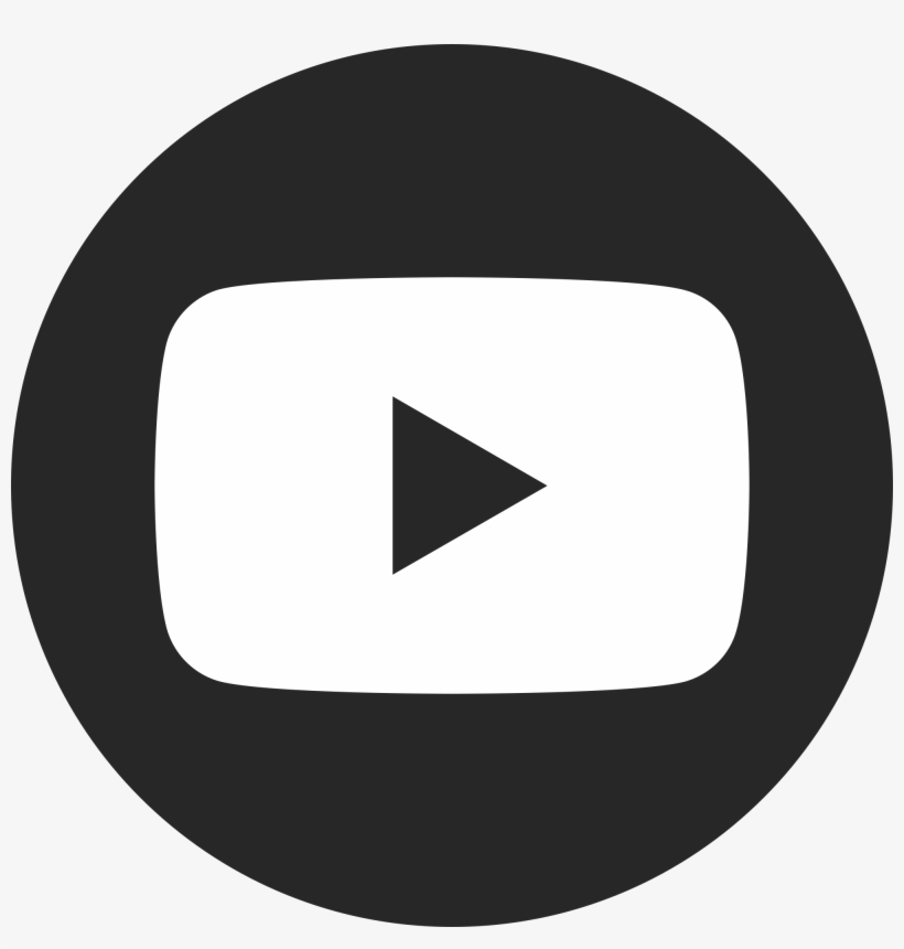 Transparent Youtube Circle - Youtube Icon Black And White, transparent png #61720