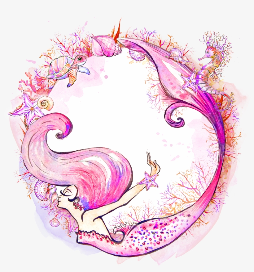 Mermaid Watercolor Painting Siren Clip Art - Mermaid Watercolor Clip Art, transparent png #61743