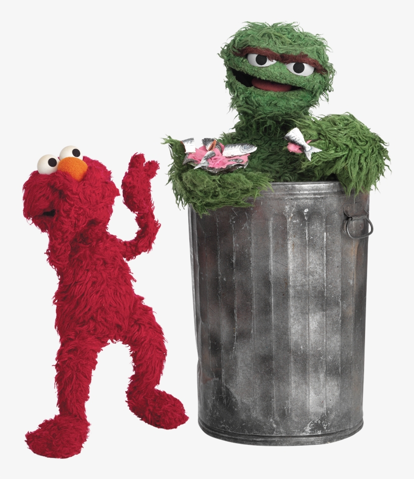 Oscar The Grouch With Elmo - Sesame Street Leapfrog, transparent png #61815