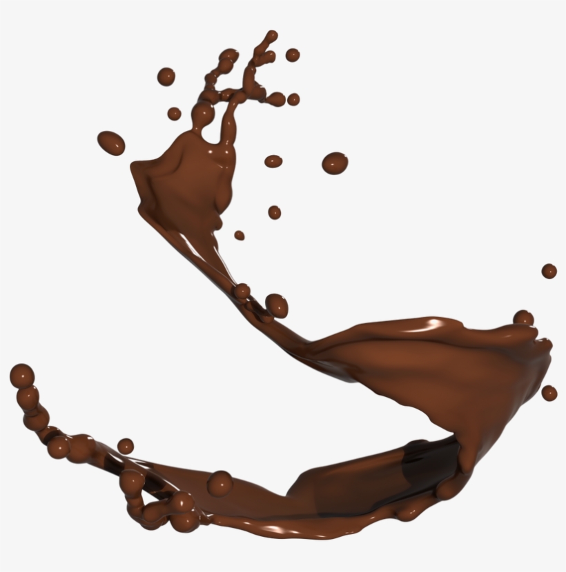 Chocolate Splash Png Image - Chocolate Milk Splash Png, transparent png #61966