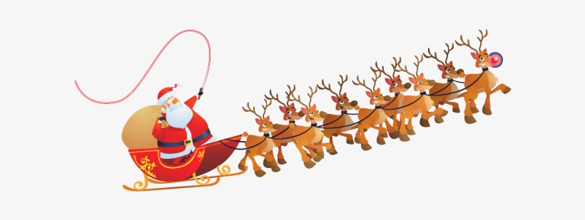 Santa Claus Free Png Image - Santa Claus Sleigh Png, transparent png #62038