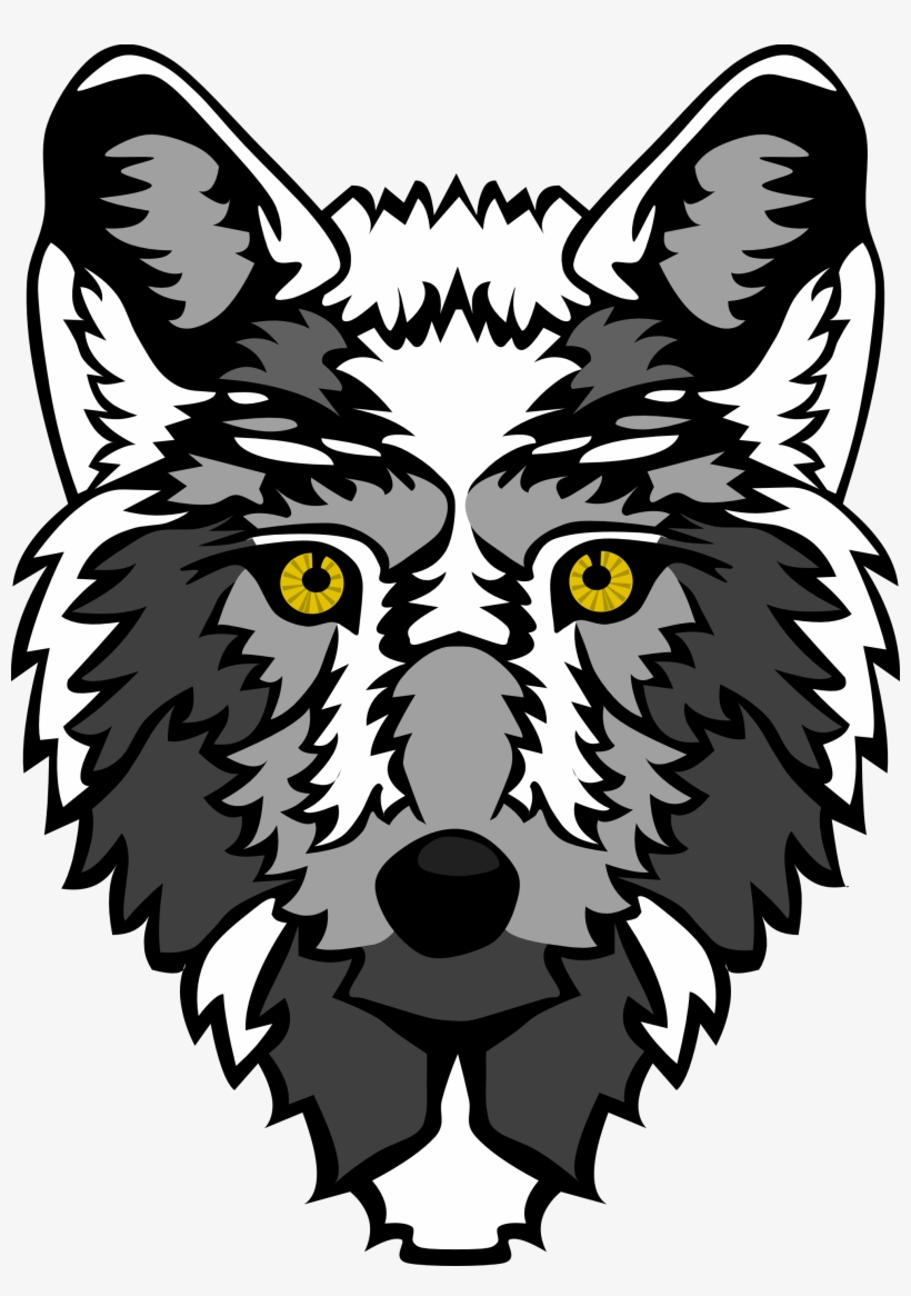 Wolf Vector Art - Animated Wolf Head Transparent, transparent png #62239