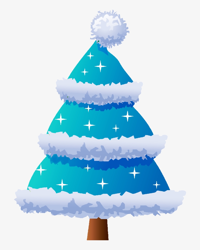 Blue Christmas Tree Christmas Tree Clipart, Christmas - New Year Tree Vector, transparent png #62448