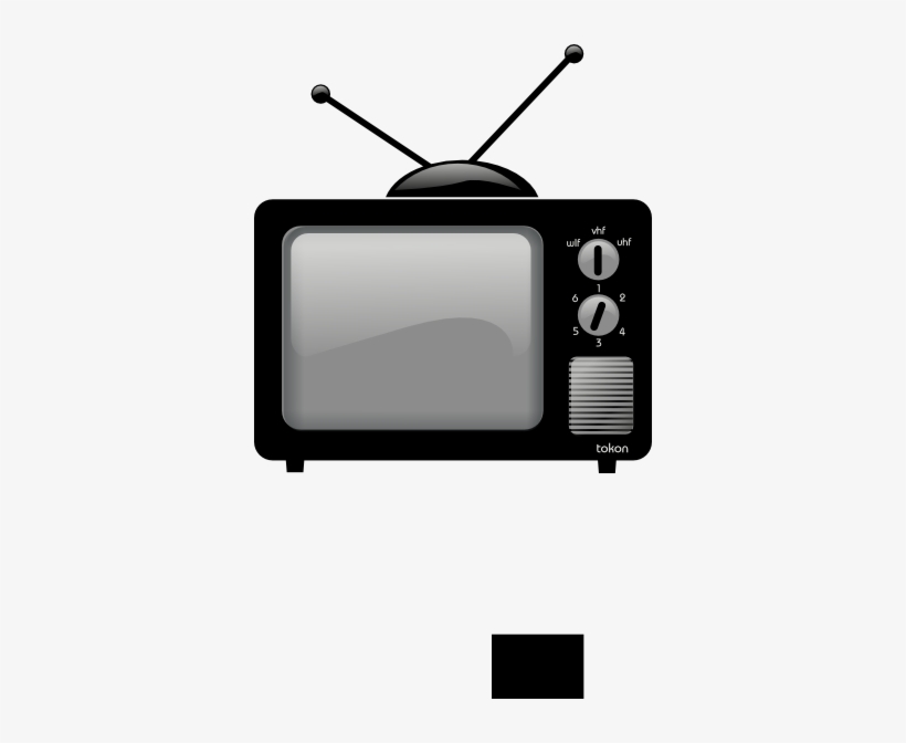 Tv Set Clip Art At Clker - Old School Television Clip Art, transparent png #62955