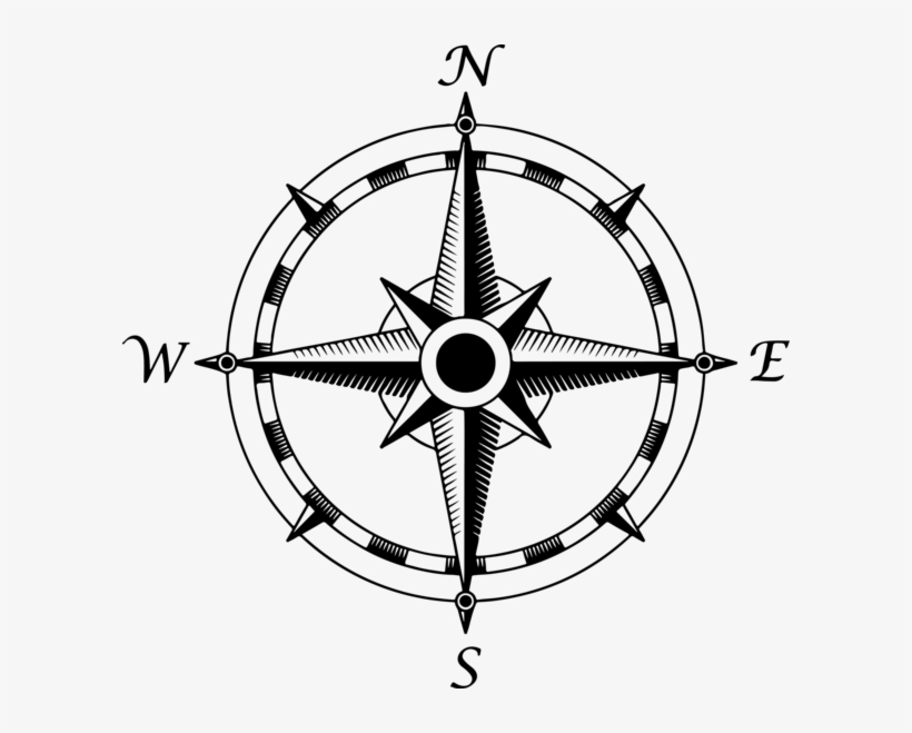 Compass Rose By Draconicparagon-d6rjgqi - Transparent Background Compass Png, transparent png #63124