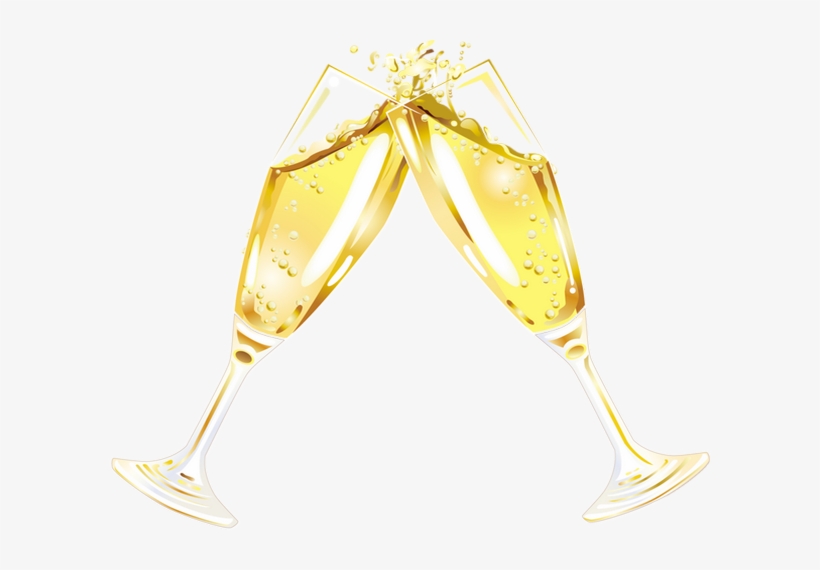 Flûtes De Champagne - Бокалы Шампанского На Прозрачном Фоне, transparent png #63153