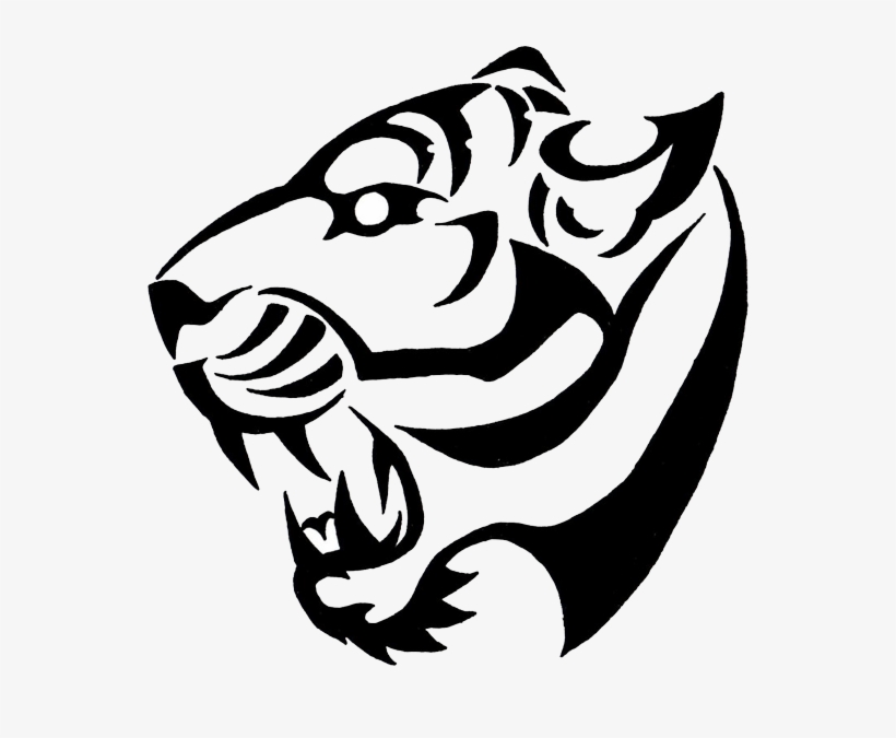 Tribal Tiger Pictures - Simple Tiger Tattoo Designs, transparent png #63221