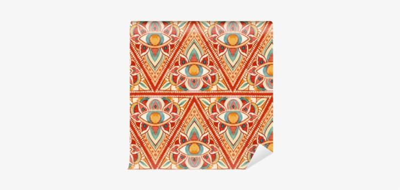 Abstract Watercolor Triangle Sacred Seamless Pattern - Photography, transparent png #63531