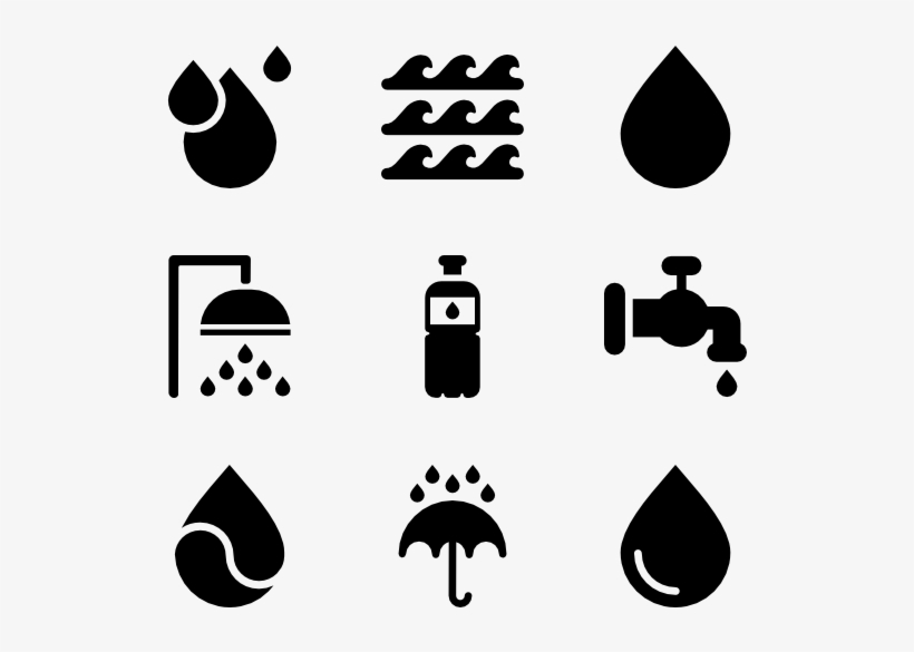 Water - Water Icons, transparent png #63654