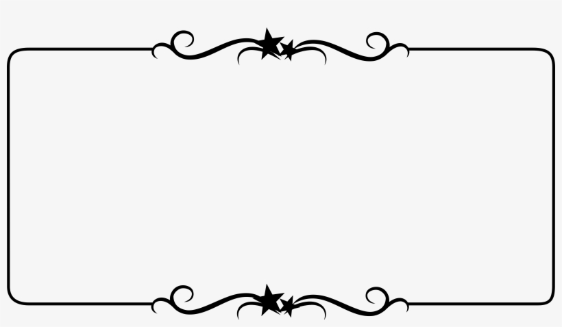 Star Border Clipart - Border Template, transparent png #64076