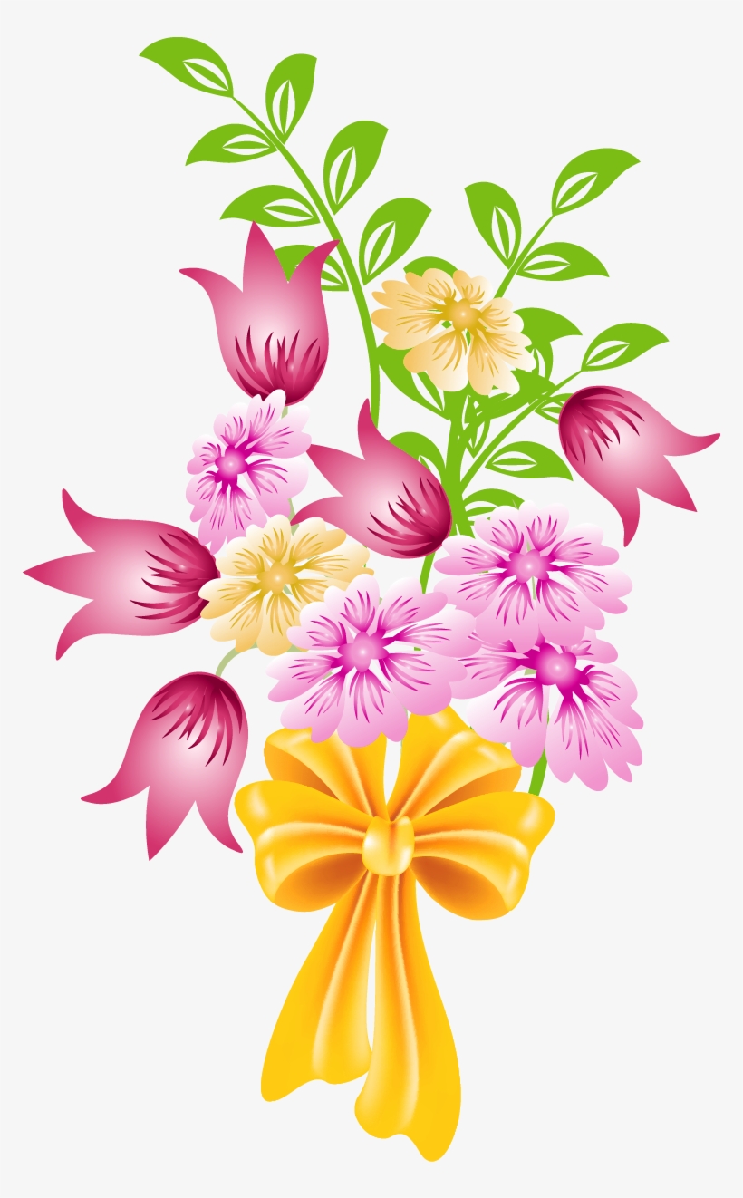 Picture Flower Bouquet Clipart Free Transparent Png Download Pngkey