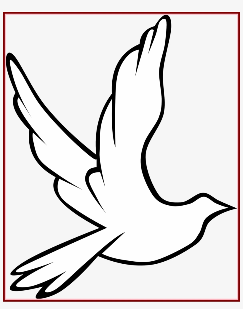 Download Holy Spirit Dove Outline Clipart Pigeons And - Dove Holy Spirit, transparent png #64120