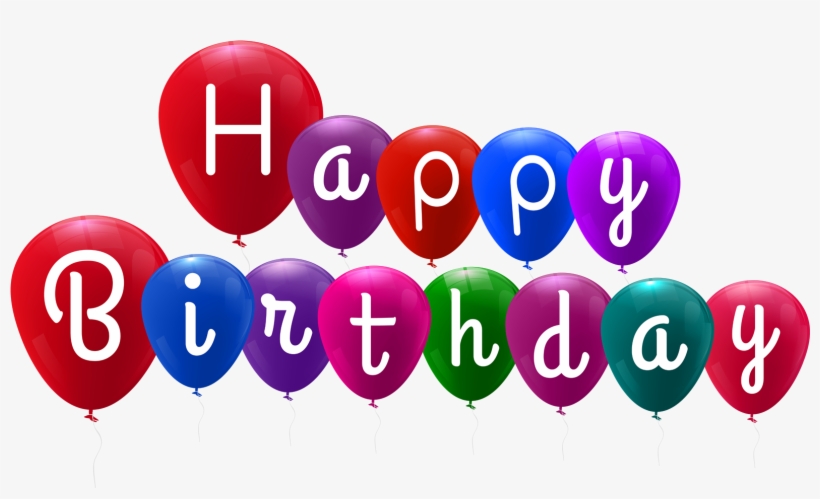 Happy Birthday Balloons Png - Happy Birthday Balloon Png, transparent png #64139