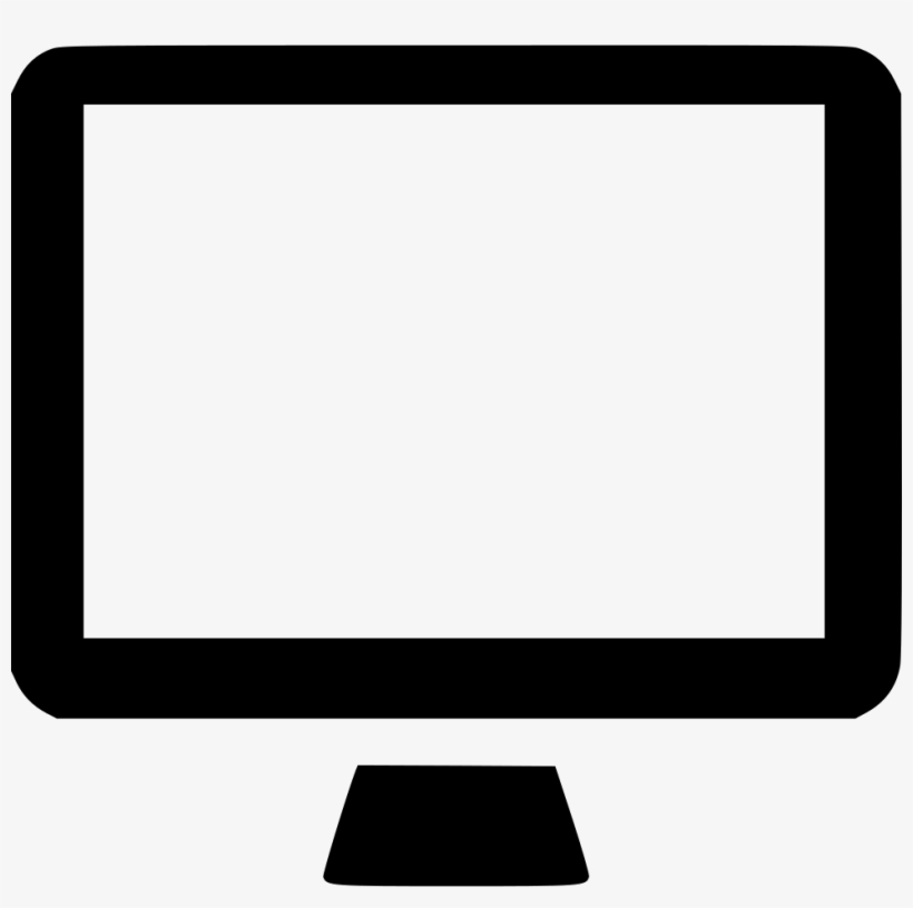 Computer Screen - - Desktop Icon Png Transparent, transparent png #64344