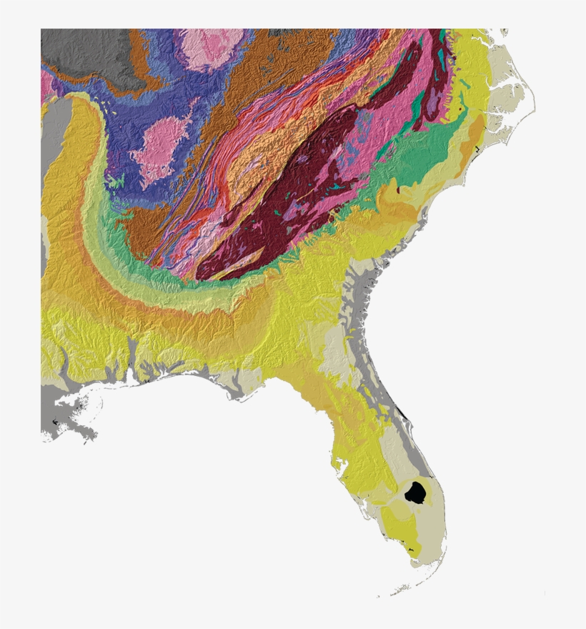 Geology Of Georgia And The Southeastern United States - Impacts Of Climate Change On Transportation And Infrastructure, transparent png #64425